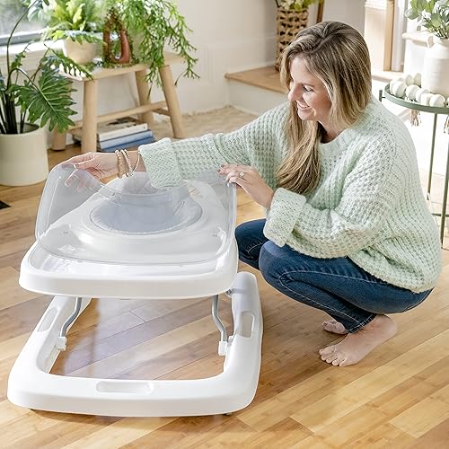 Miniatura 8 de Ingenuity Step  Sprout - Caminante plegable 3 en 1 para actividades para bebés con juguetes extraíbles a partir de 6 meses First Forest