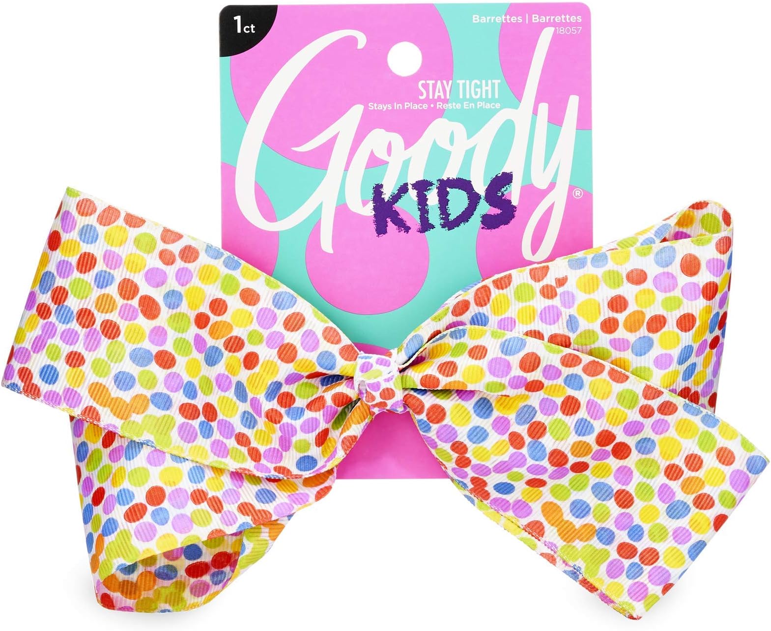 GOODYKIDS LARGE BOW RAINBOW 1CT