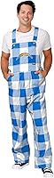 Vista 20 de FOCO NFL mens Nfl Team Logo Plaid Bib Overalls