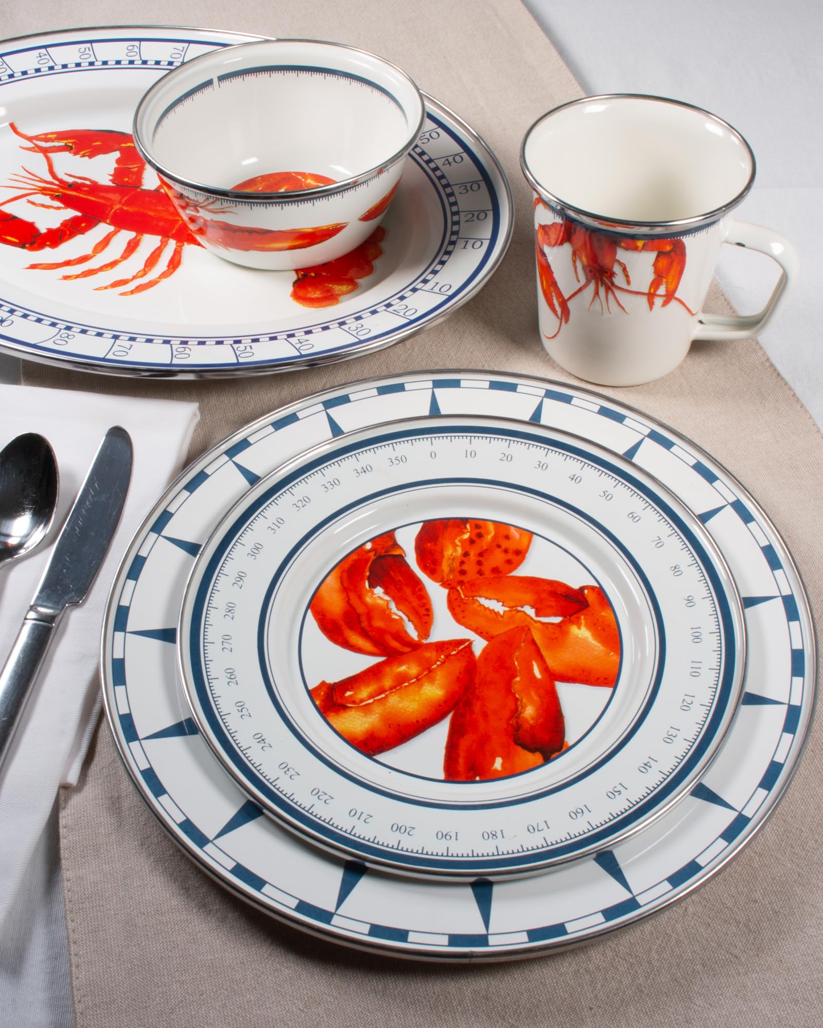 Amazon.com | Golden Rabbit Enamelware Oval Platter, 12 x 16in