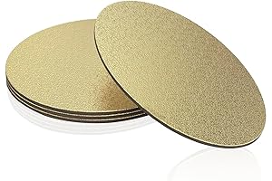 Round Gold Cake Board for Baking Exhibiting