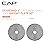 CAP Barbell Cast Iron Standard 1-Inch Weight Plate Set - Barbell Weights for Home Gym, Strength Training, and Weightlifting, 5 lb Set of 2, Gray