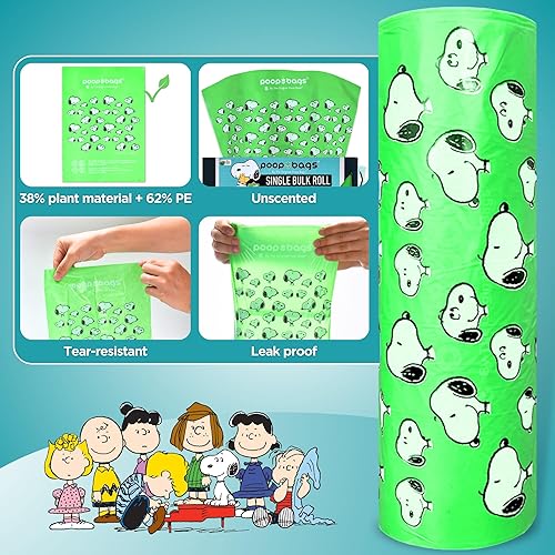 Miniatura 5 de The Original Poop Bags Peanuts - Bolsas para excrementos de perro a granel, bolsas para excrementos de perros de un solo rollo, 300 bolsas para
