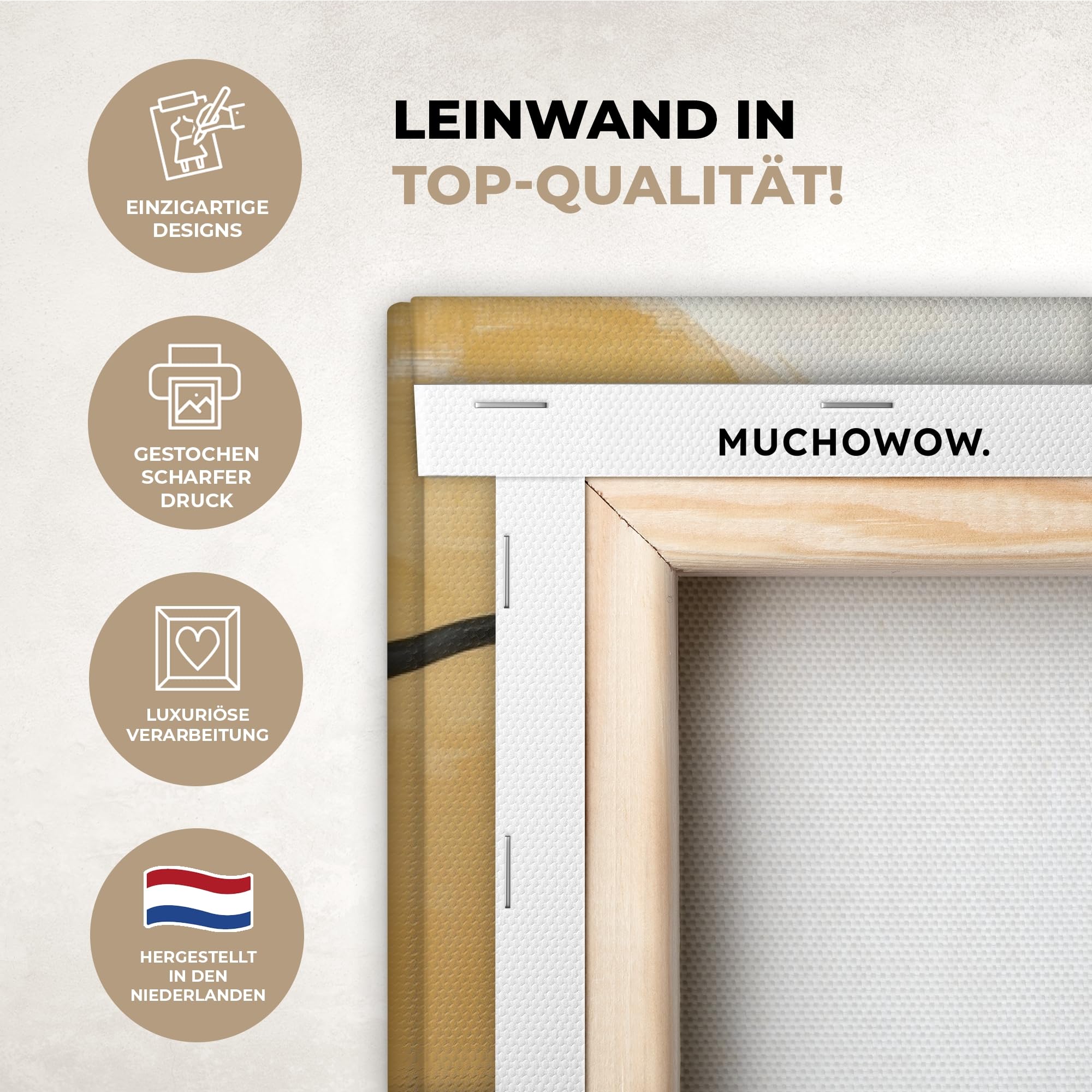 MuchoWow© Wandbilder Groß 120x80 cm XXL Wohnzimmer Wanddeko Schlafzimmer Zimmerdeko Wandgemälde Zimmer Deko auf Wand Dekoration Wall Art Farbe - Abstrakt - Farben