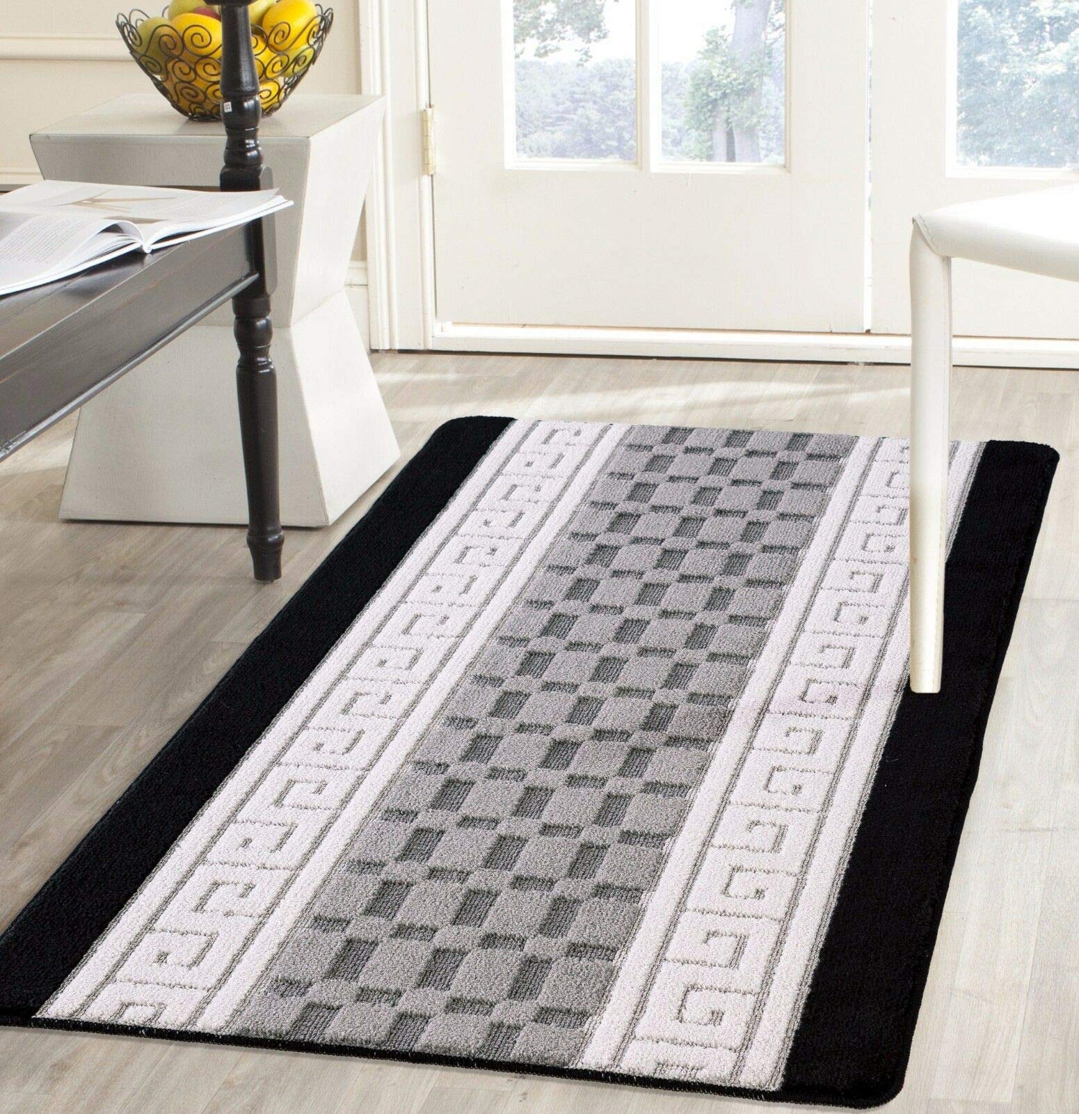 Householdfurnishing Gelback Non Slippery Rug Carpets Runner Indoor/Outdoor Living Room Floor Mat (Grey, 40 X 60 CM) โ image 1