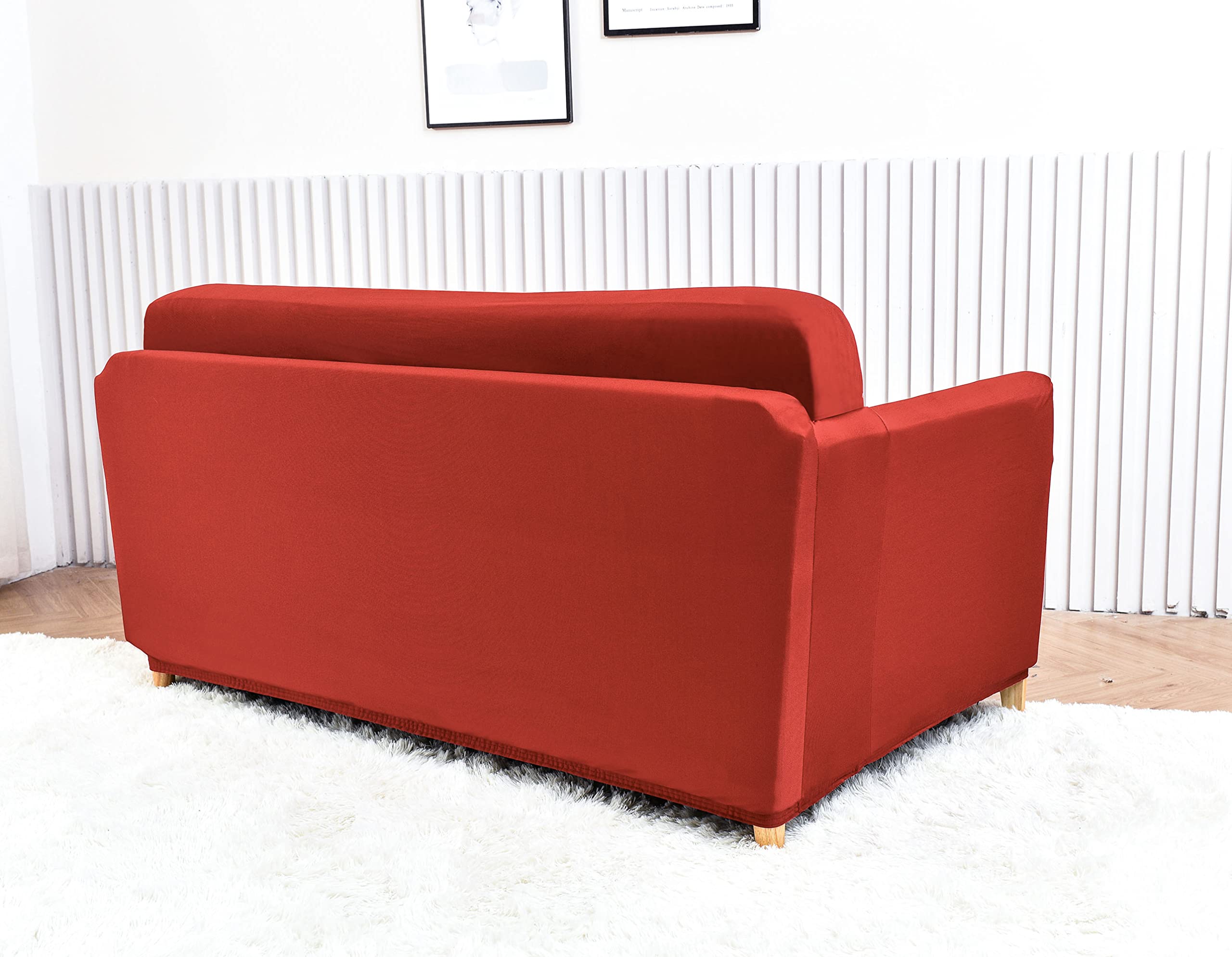 Copridivano Impermeabile 4 Posti Poligino - Morbido, Elastico, Anti-Macchia, Lilla - Foto 10