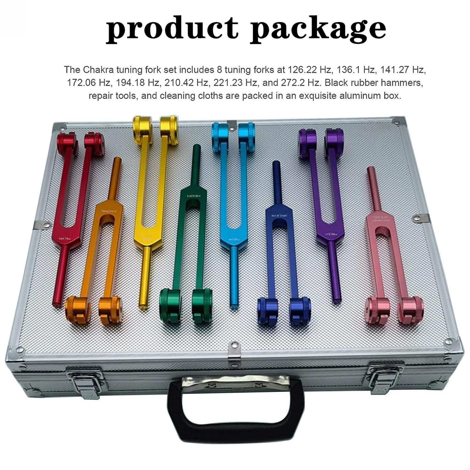 Amazon.co.jp: 音叉セット、楽器治療用音叉アルミニウム合金8本