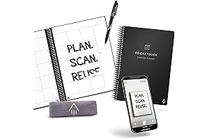 Executive Smart Rocketbook Reusable Undated Planner Notebook