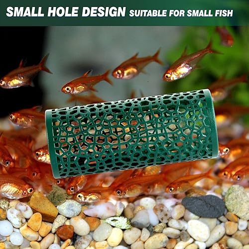 Miniatura 10 de Abizoo Betta Cueva, túnel de pez Betta púrpura con agujeros para peces pequeños, hábitat de camarones, juguetes Betta, refugio, escondite, hamaca,