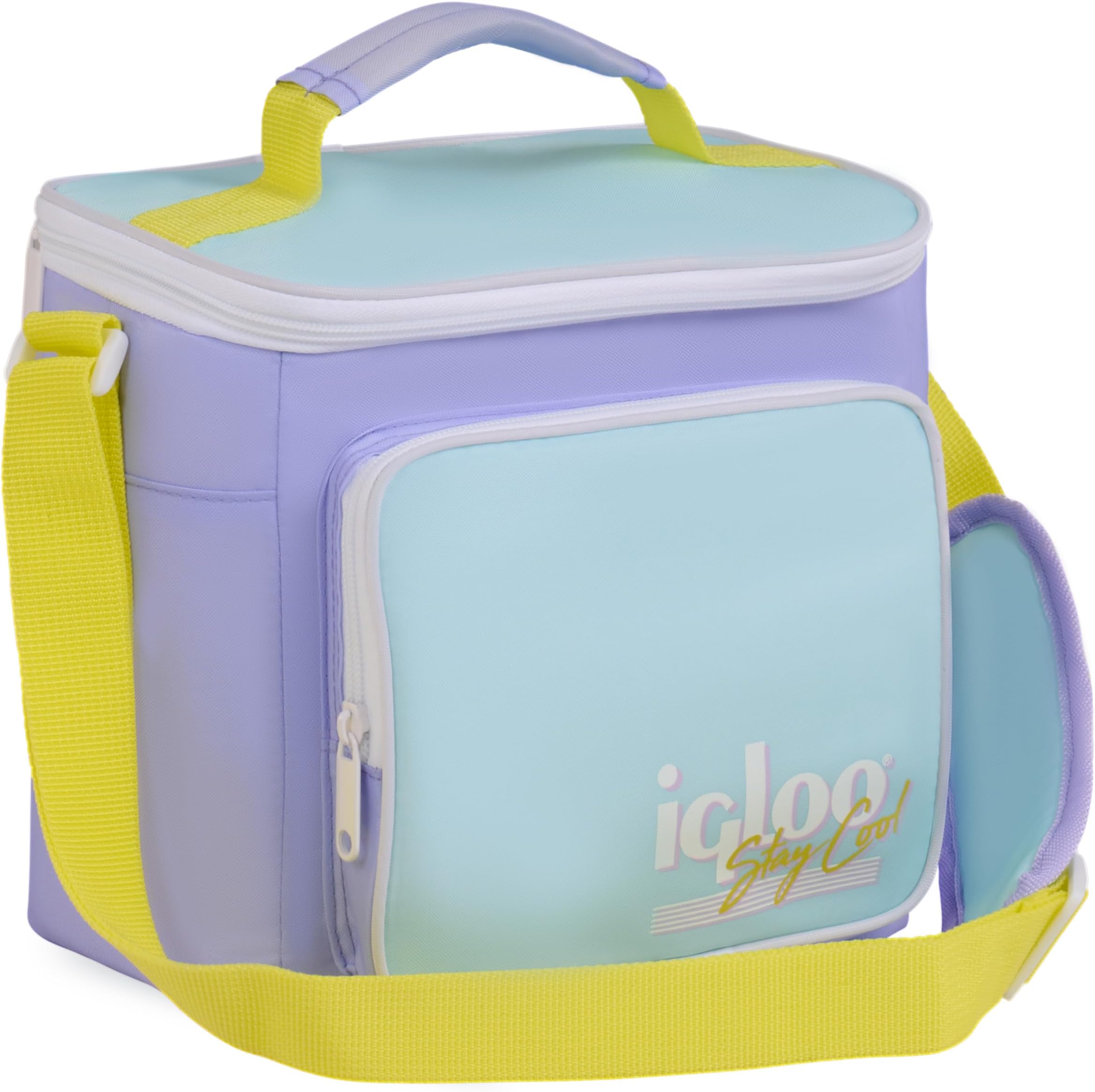 Igloo Lilac Breeze RETRO SQUARE LUNCH BAG