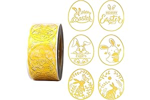 600 1.5-Inch Easter Egg Filler Stickers