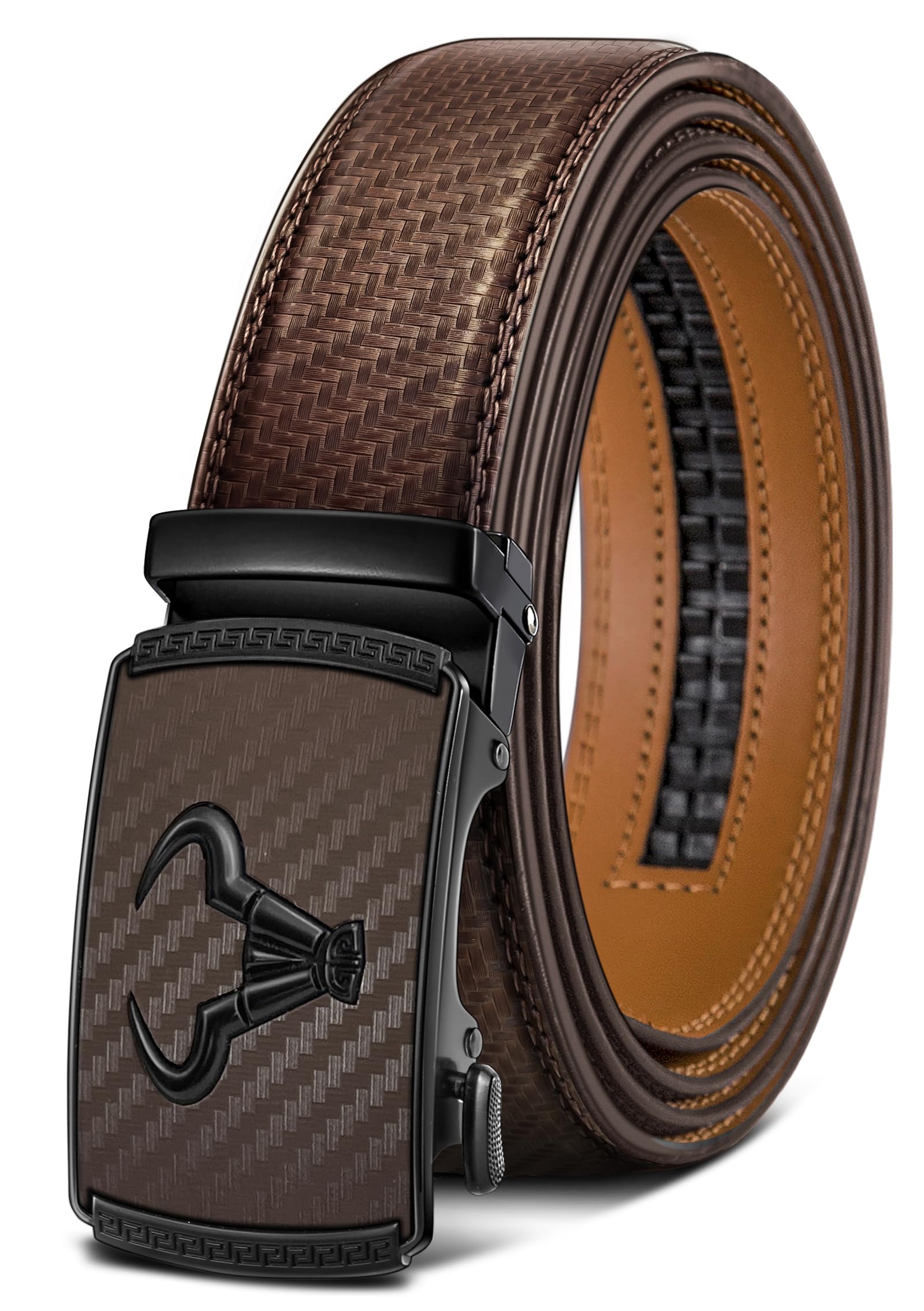 BULLIANT Men's Belt – Ratchet Leather Belt for Men Dress and Casual Pants Jeans 1 3/8"