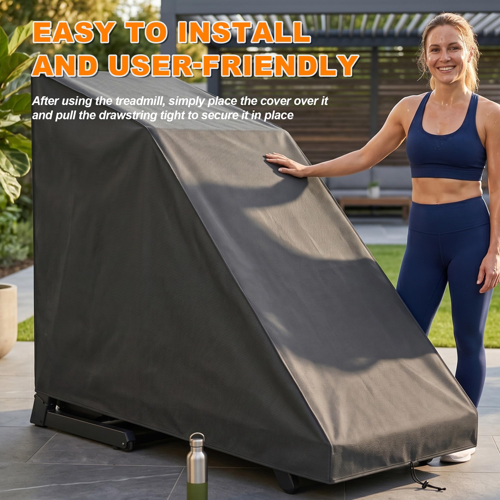 Wasserdichte Laufbandabdeckung, Abdeckung für Laufband Universal Laufmaschinen Schutzhülle Sonnenschutz Staubtuch Abdeckung für Sport Laufmaschinen, Fitnessgeräte.