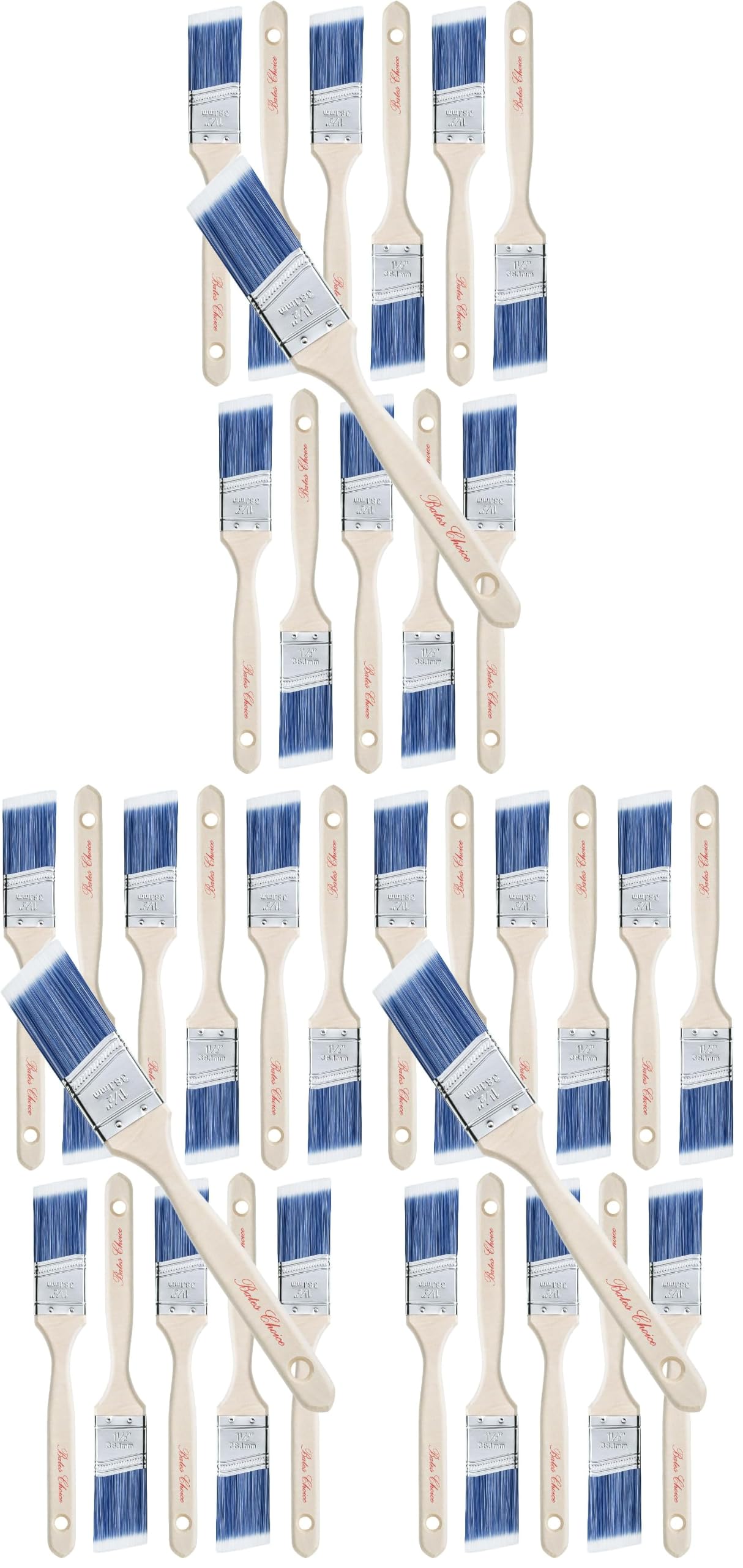 Bates Paint Brushes - 6 Pack for Walls & Projects -24 Bates Paint Brushes - 6 Pack for Walls & Projects -24
