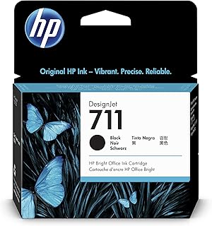 HP 711 80-ml Black Designjet Ink Cartridge (CZ133A) for HP DesignJet T120 24-in Printer HP DesignJet T520 24-in Printer HP DesignJet T520 36-in Printer