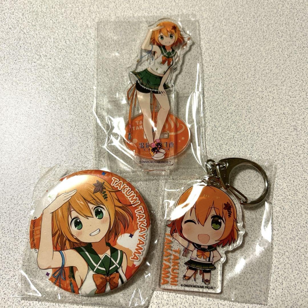 【新品未開封】温泉むすめ 熱海 アクリルキーホルダー 6点＆缶バッジ6点セット 新品未開封】温泉むすめ 熱海 アクリルキーホルダー 6点＆缶バッジ6点