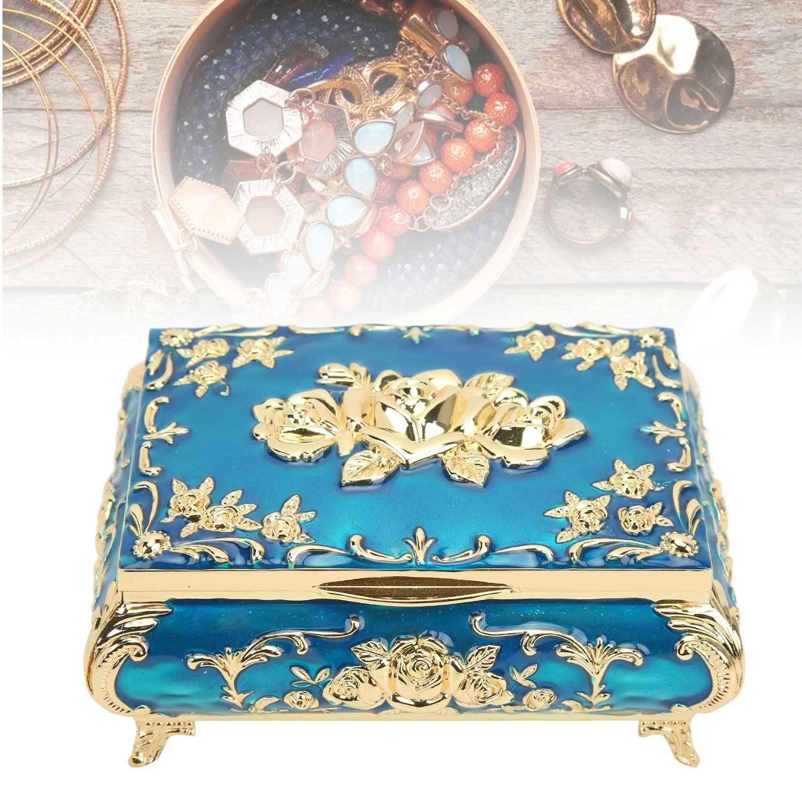 ジュエリーケース　ヴィンテージ 米国ヴィンテージ クラシカルなジュエリーボックス W20