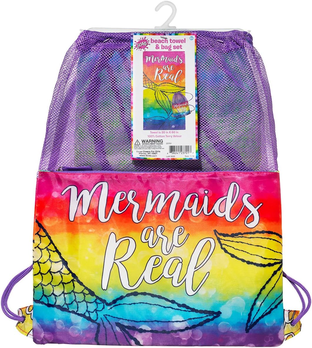 3C4G Mermaid Towel with Sling Bag