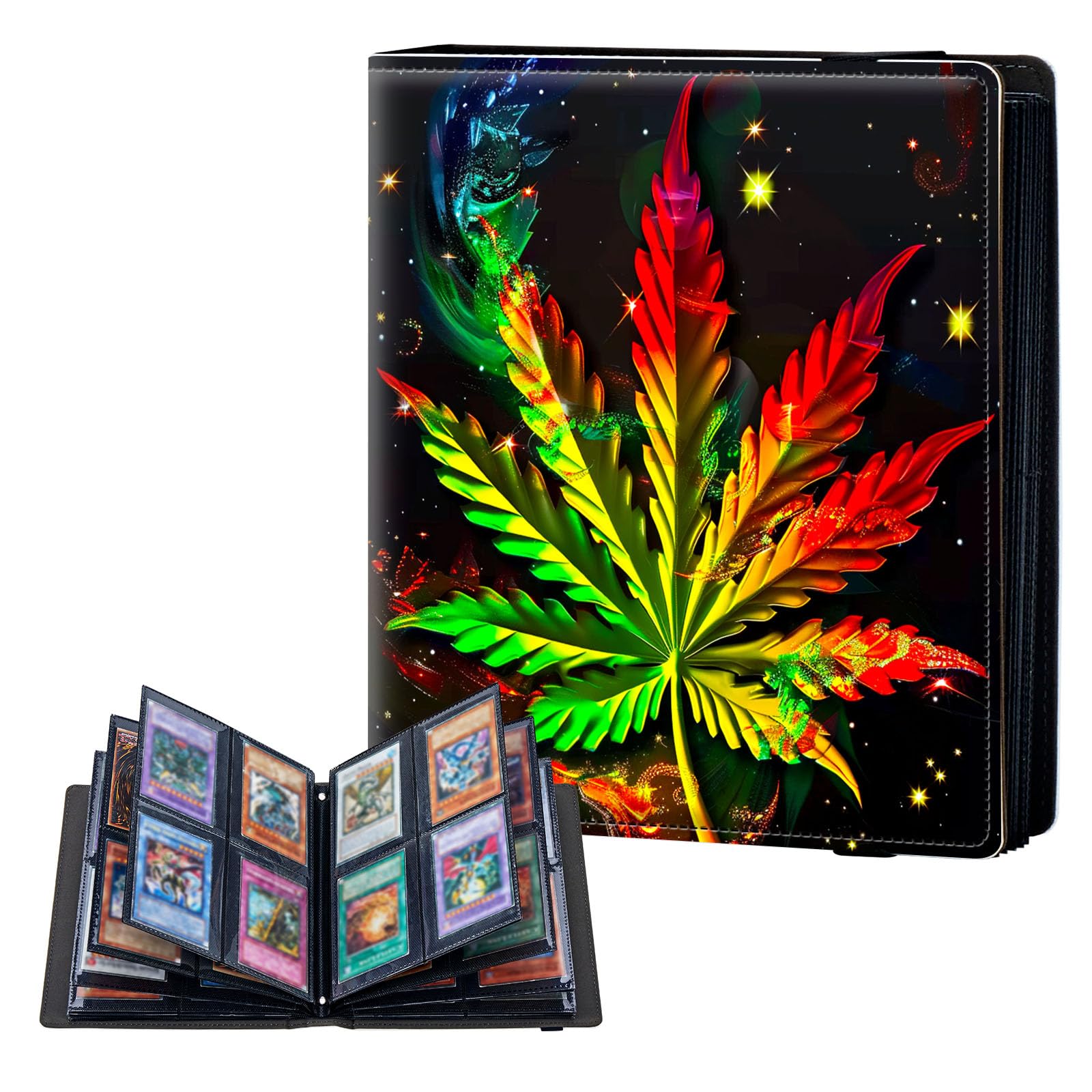 ETLKJVBL 4 Pocket Trading Card Binder, Card Collection Binder for TCG, MTG, Sports Cards, Baseball, Sheet Trading Card Holder for Collectors, Top Loader Binder — image 1