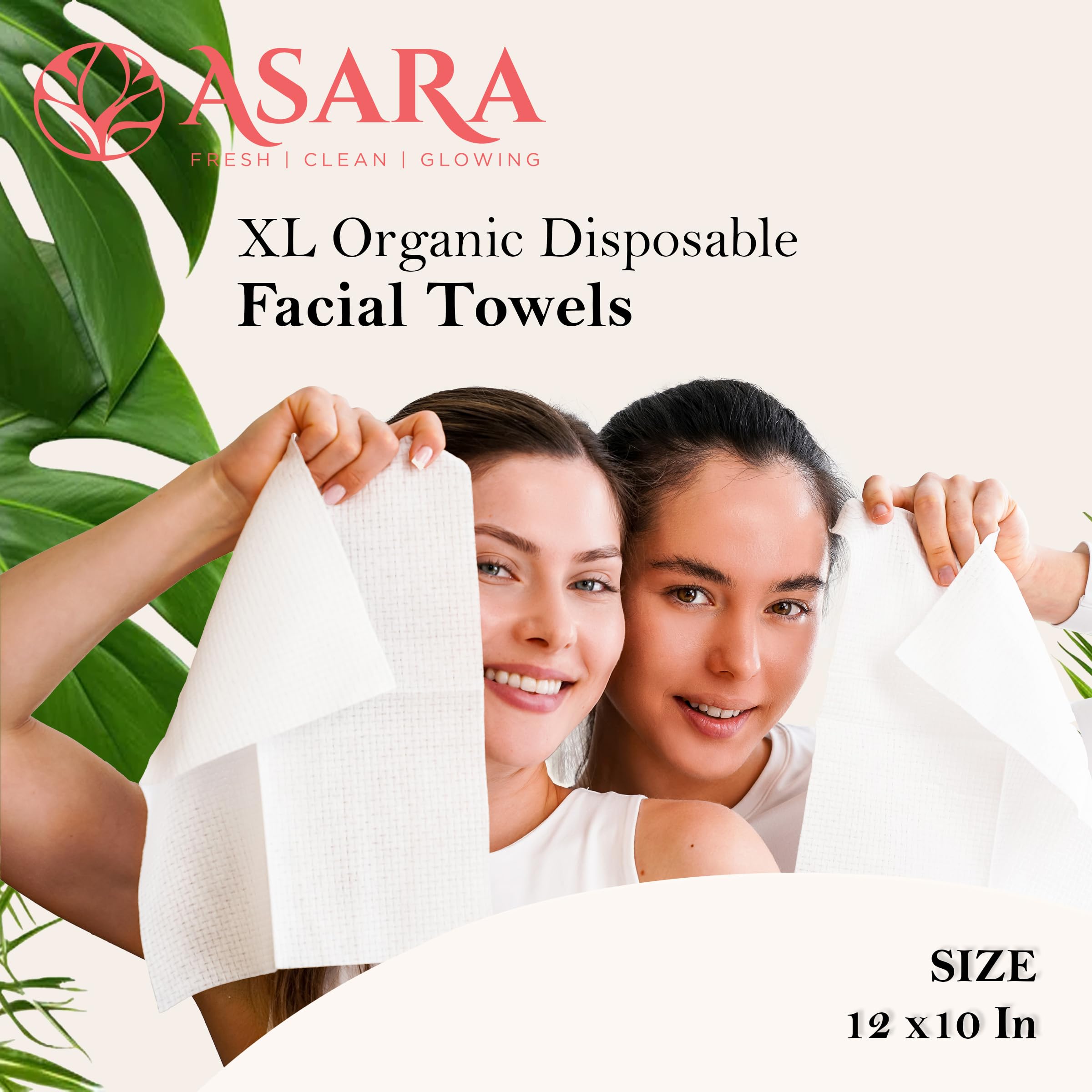 ASARA NEW YORK PROBIOTIC SKIN CIENCE Toallitas faciales desechables extra grandes desmaquillantes con agua para piel sensible Toallitas veganas orgánicas y biodegradables 100 unidades