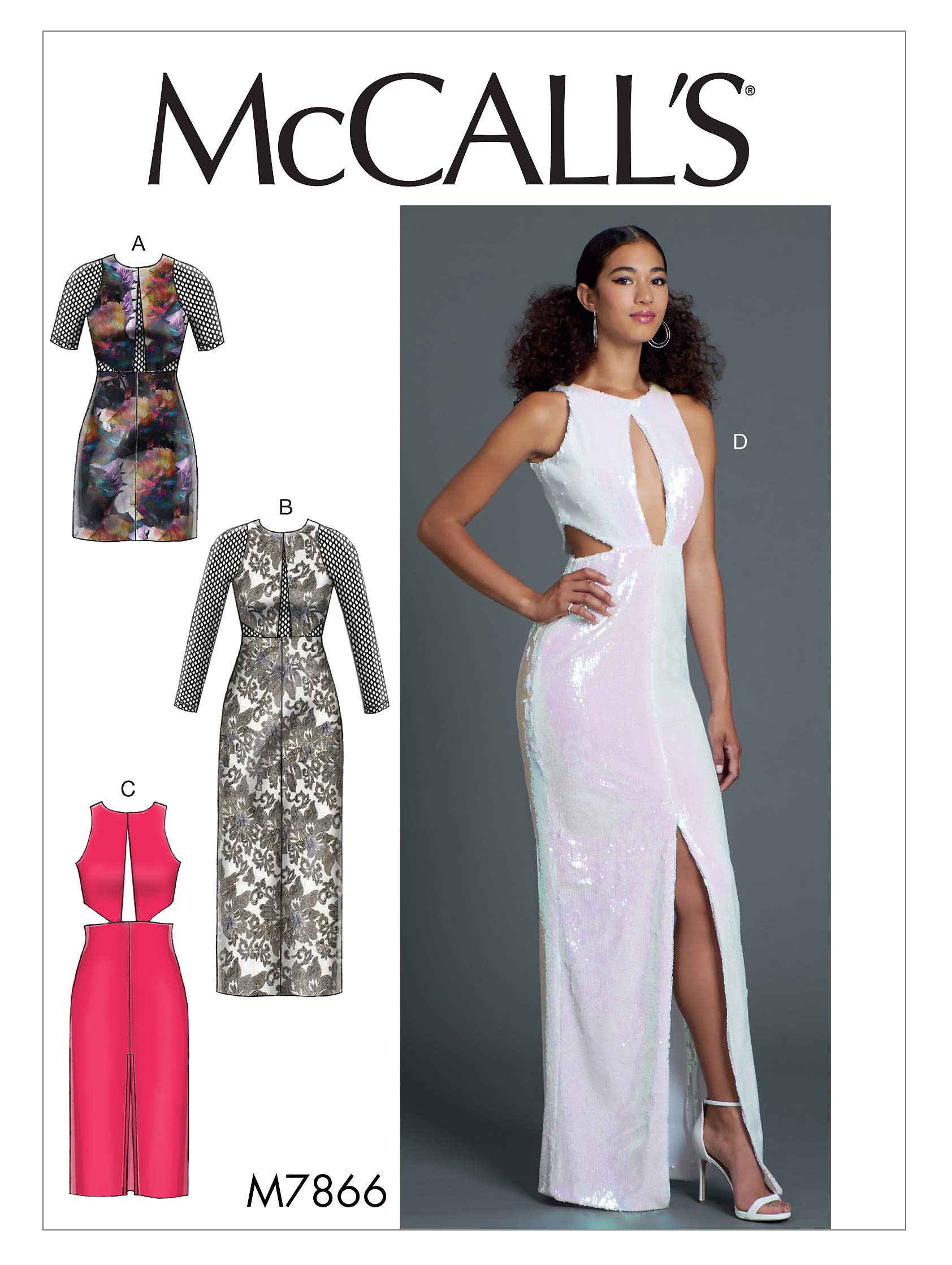 Amazon.com: McCall's Patterns McCall's Women's Floor Length Evening Dress,  Size 14-22 Sewing Pattern, Plain : Arts, Crafts & Sewing