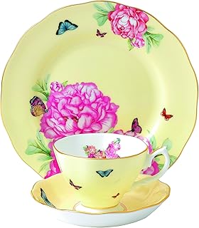 Miranda Kerr por Royal Albert Joy Taza/Plato/Placa de 20 cm, Color Amarillo