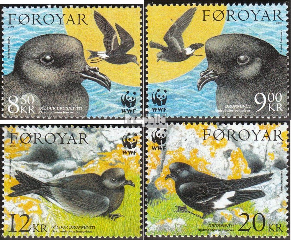 Sellos de Dinamarca Islas Feroe 2005 Golondrinas Prophila 530-533 coleccionismo 2