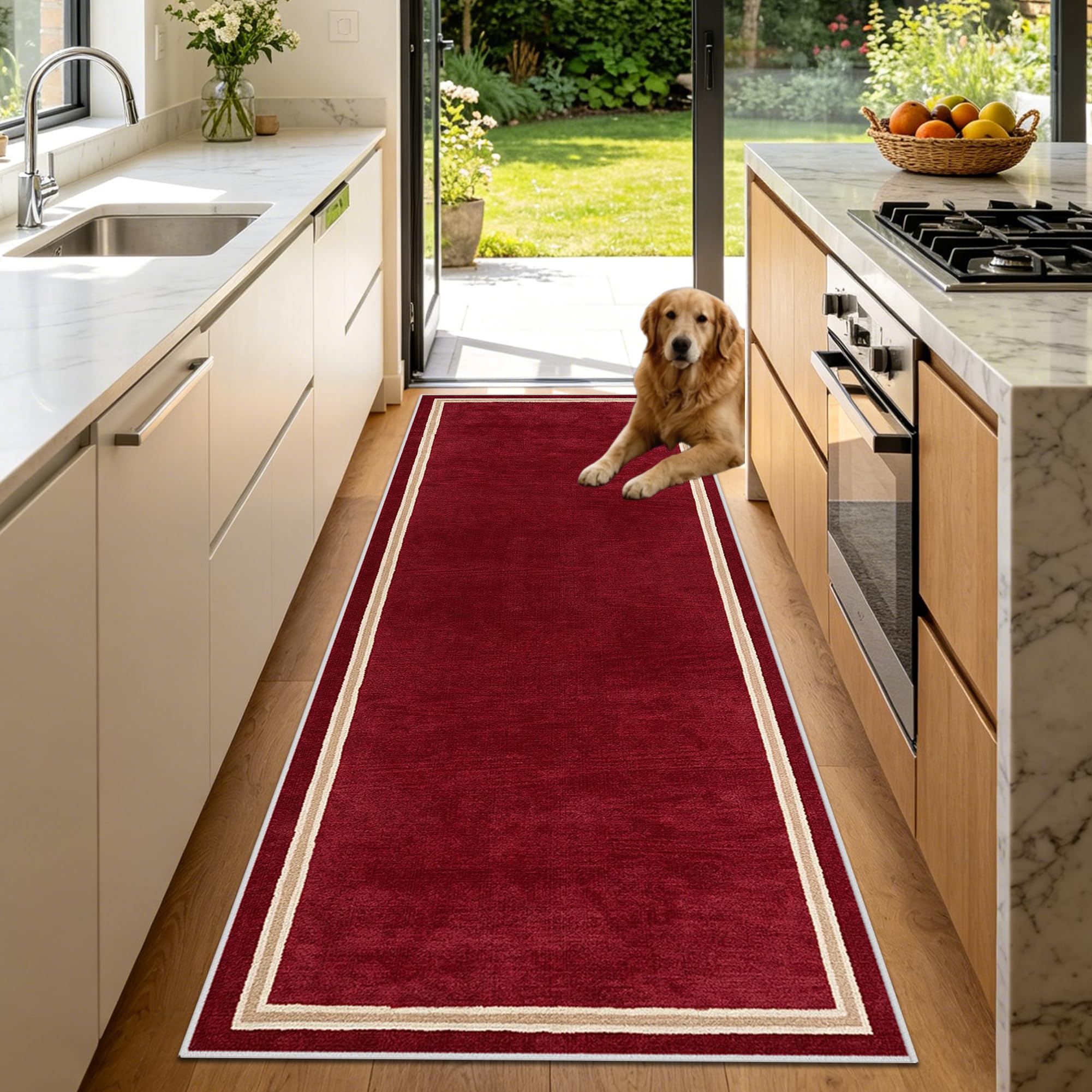 Alfombra pasillo lavable antideslizante de 80x180 cm para evitar resbalones en zonas húmedas