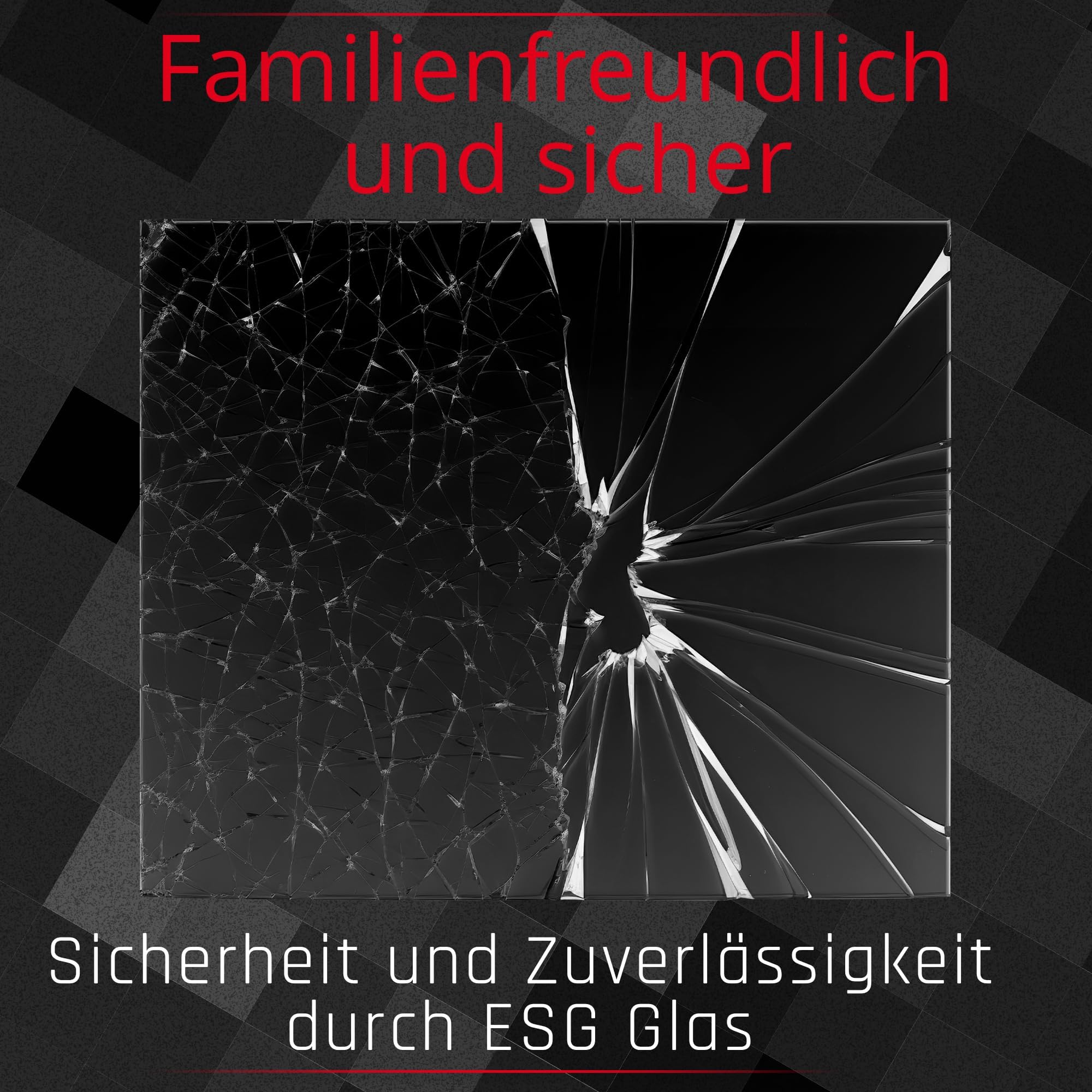 BIJON Funkenschutz-Platte mit Facettenschliff | Glasplatte Kaminofen | Kaminschutz mit ESG Sicherheitsglas | Kamin Zubehör | Kamin Glasplatte | Segmentbogen 120 x 100 cm | 6mm