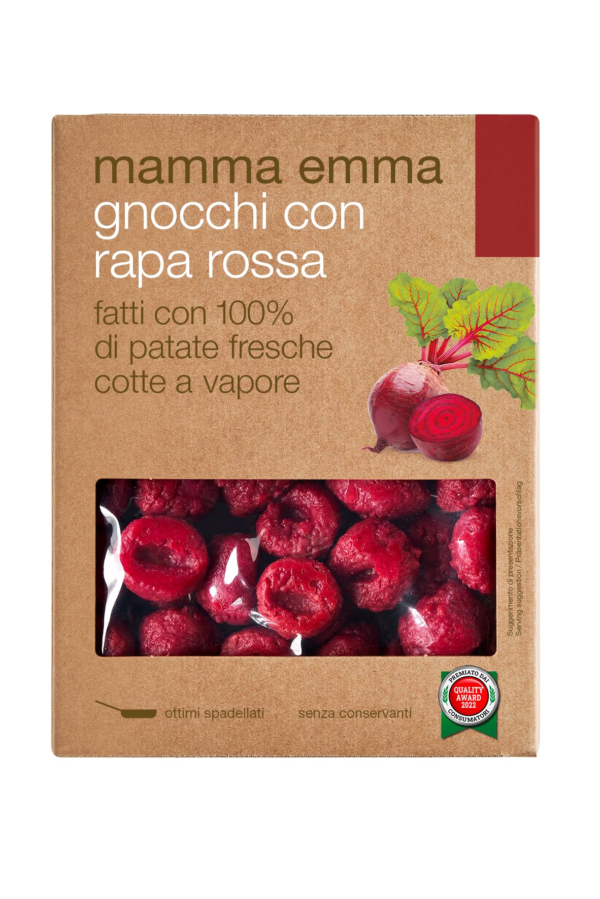 Mamma emma Beetroot Gnocchi