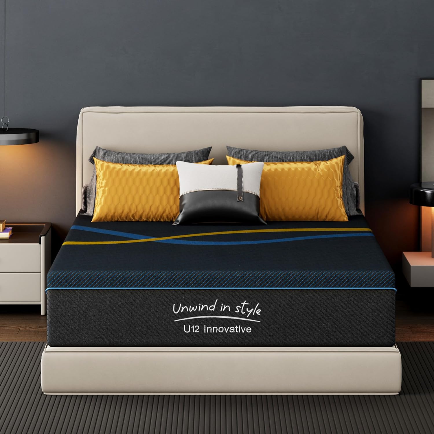 14 Inch Full Memory Foam Mattress with Removable Cover, Medium Firm, Breathable, Ergonomic Support, Mattress in a Box, Pressure Relief, No Fiberglass