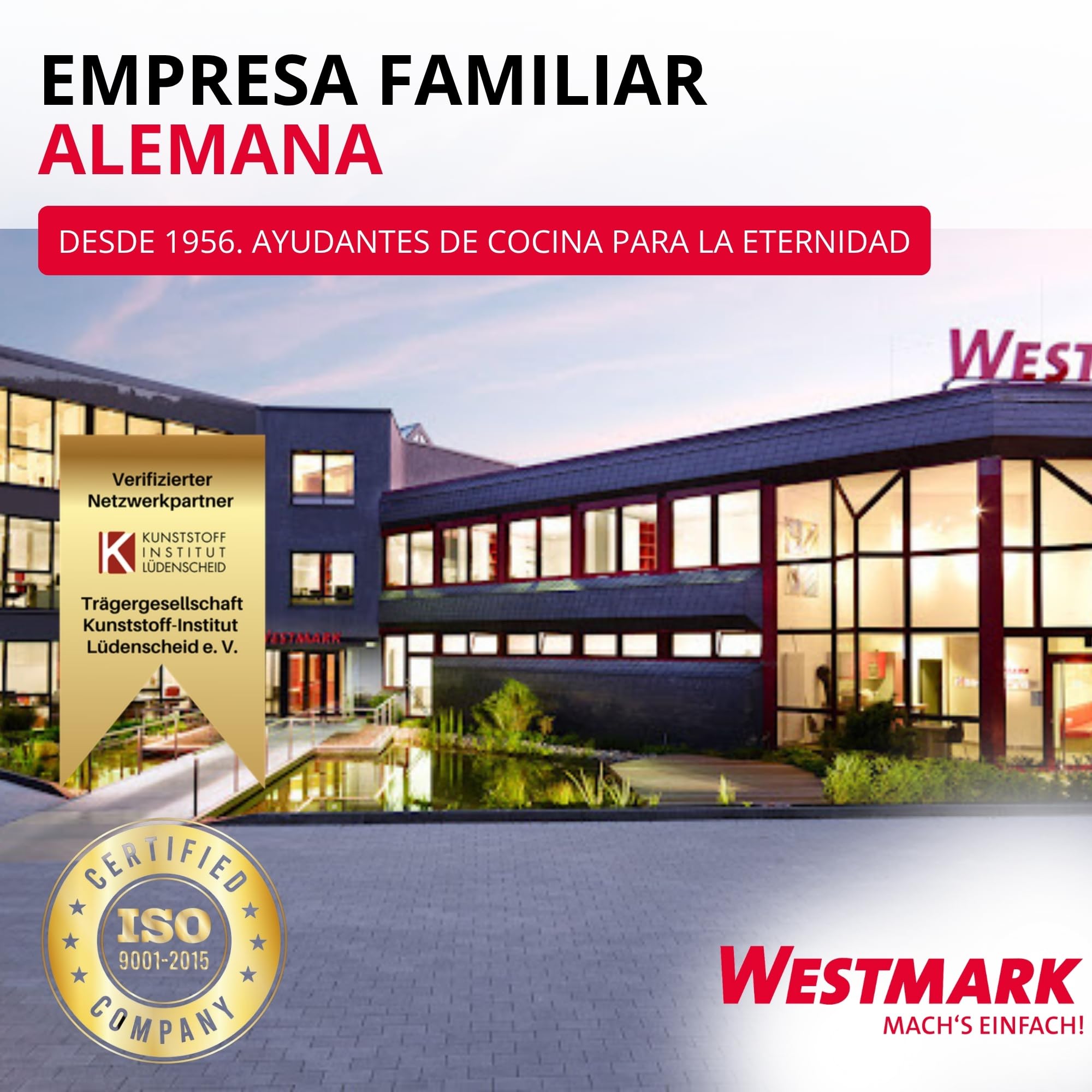 Westmark Exprimidor de limón/cítricos con recipiente, Diámetro: 18,7 cm, Capacidad: 0,5 litros, Plástico, Limetta, Verde manzana, 3091227A