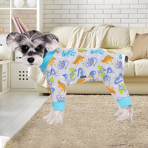 Miniatura 3 de Traje de Recuperación de Cirugía para Perros, Mameluco para Perros para Cirugía para Perros Machos y Hembras, Pijamas de Perros de Manga Larga,