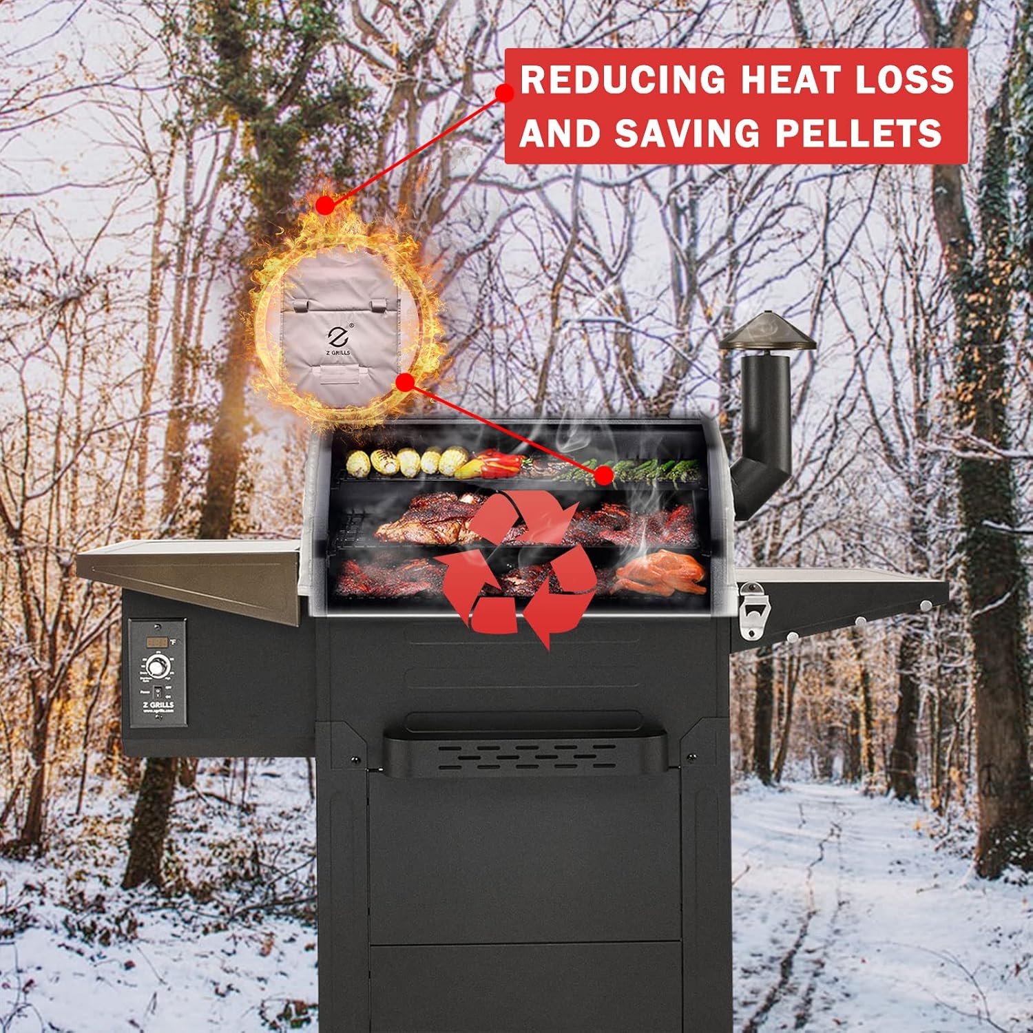 Buy Z GRILLS Insulation Thermal Blanket 600 SeriesKeep Consistent temperatures & Save Pellet