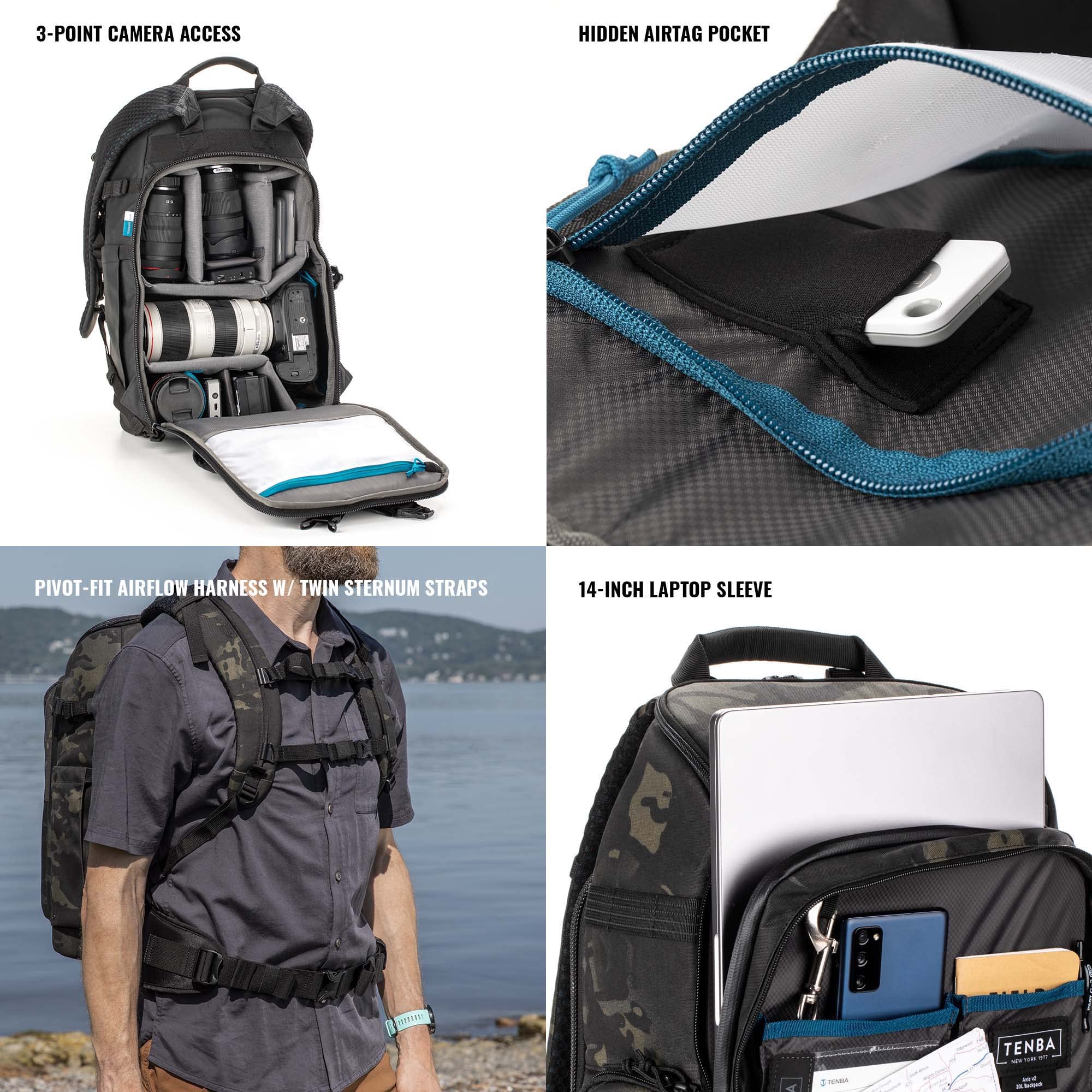 Amazon.com : Tenba Axis v2 20L Camera Backpack for DSLR and