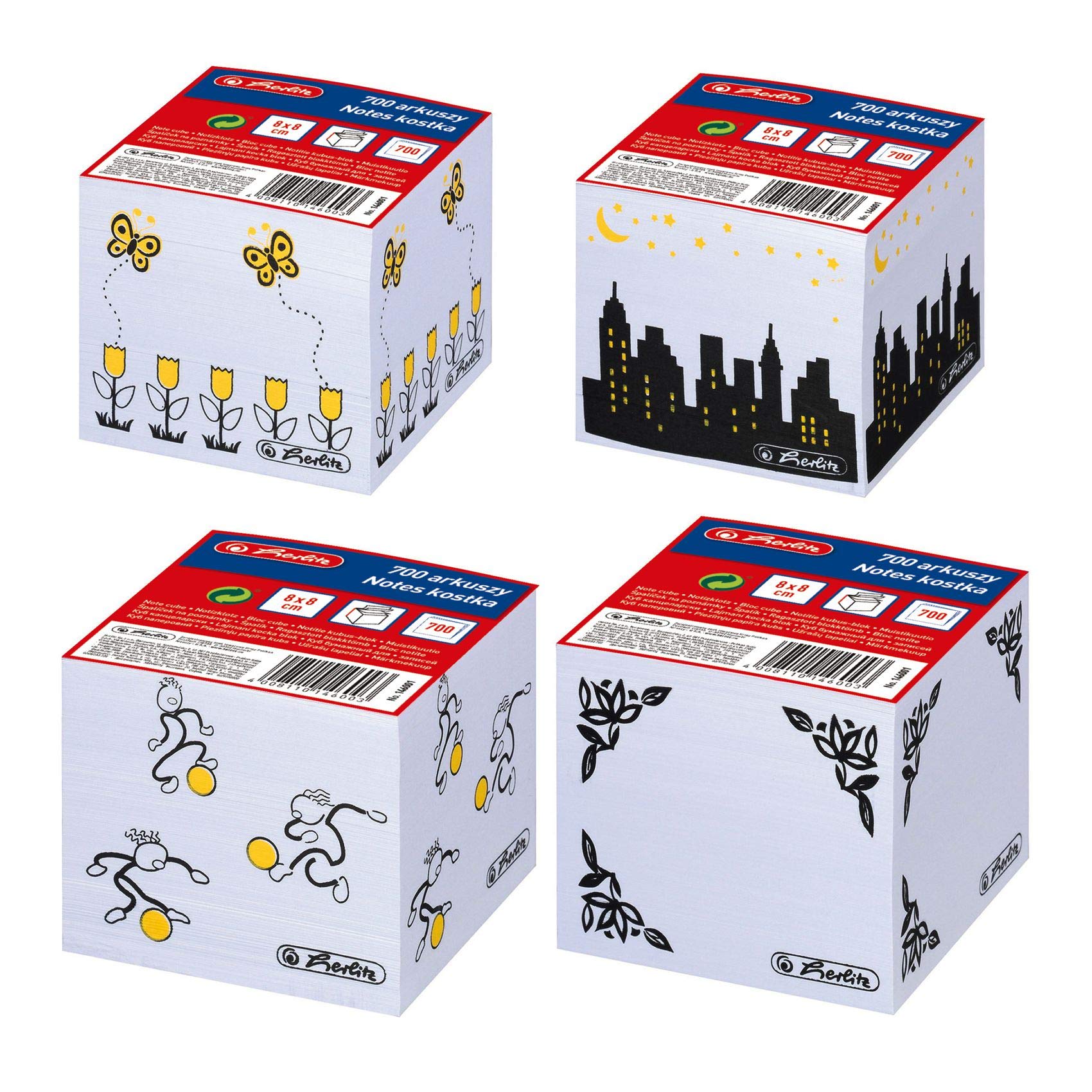Herlitz Notes Cube Printed Theme