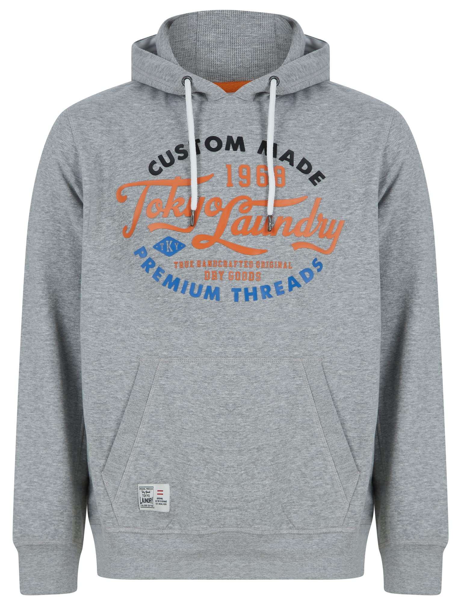 Tokyo Laundry Men's Bluesy Motif Brushback Fleece Pullover Hooded Top