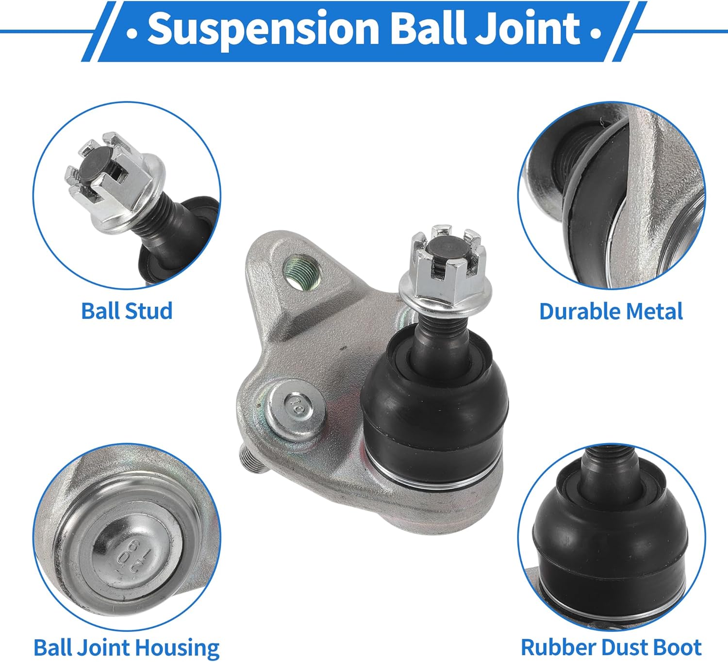 2 Pcs Front Lower Ball Joints for Toyota Prius 2010-2015 Suspension Ball Joint Kit No.K500207/4333049185