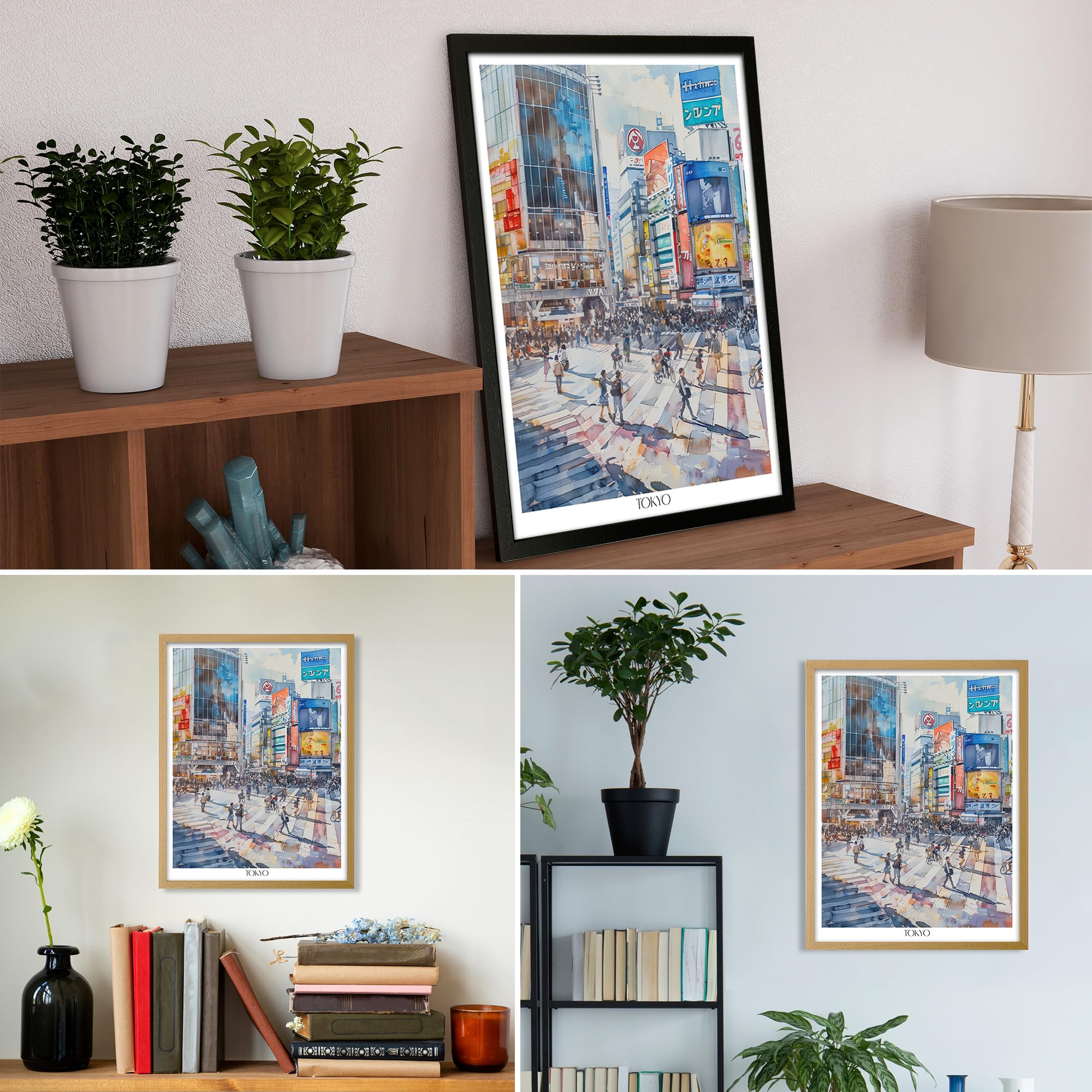 Amazon.com: Wallbuddy Tokyo City Street Scene Wall Art