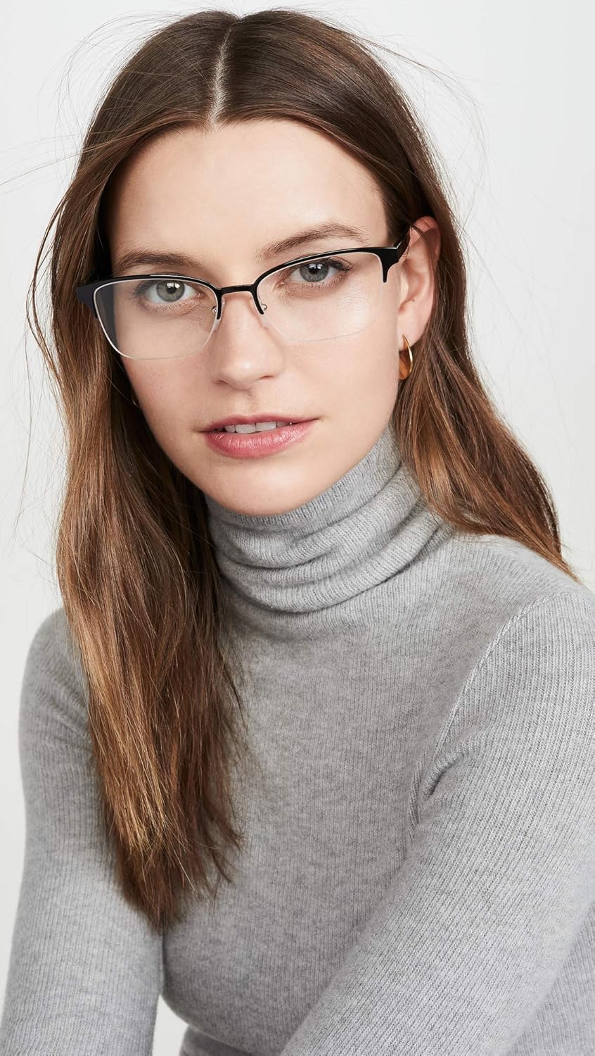 Prada レディース 縁なしメガネ ブラック フリーサイズ