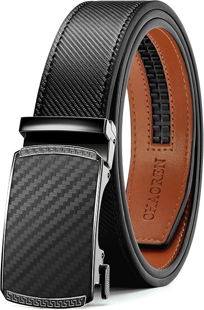 CHAOREN Ceintures en cuir pour hommes Ceinture à cliquet, Personnalisable (35mm)