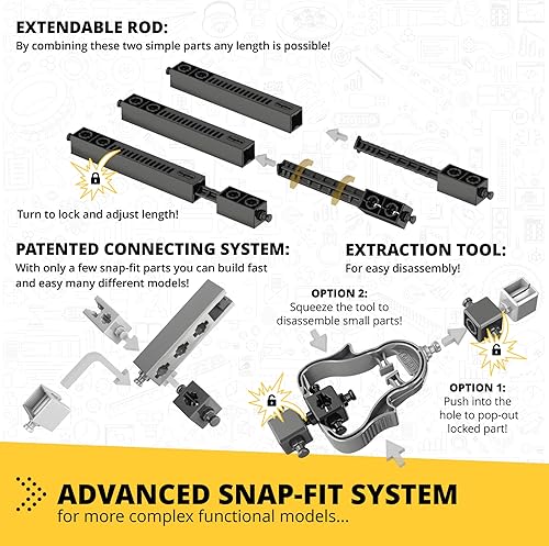 Miniatura 9 de Engino Mini ERP 2.0, construye y programa 8 robots de trabajo con Bluetooth, kit de codificación STEM para niños a partir de 9 años con software