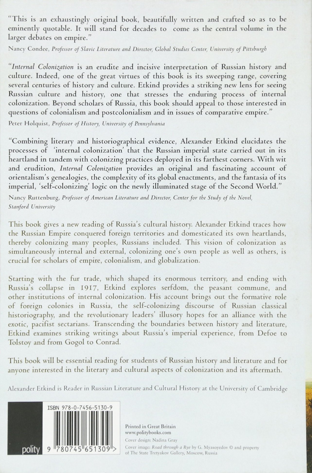 Internal Colonization: Russia s Imperial Experience [Lingua inglese]