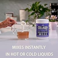 Vista 7 de Collagen Peptides Powder for Women Hydrolyzed Collagen Supplement Powder Types I - III Non-GMO Grass-Fed Gluten-Free Kosher and Pareve Unflavored