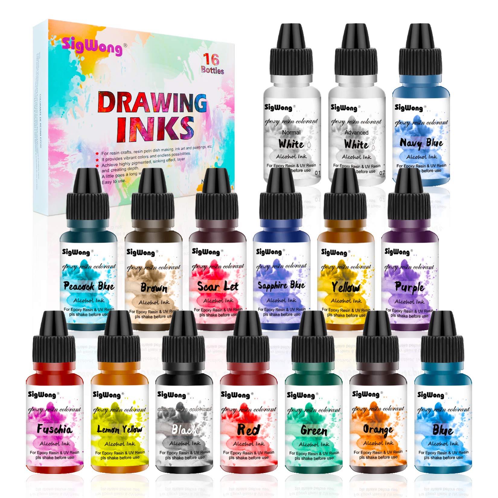 Coloranti Per Resina Epossidica - 24 Colori Coloranti In Resina Liquida Trasparente, Coloranti