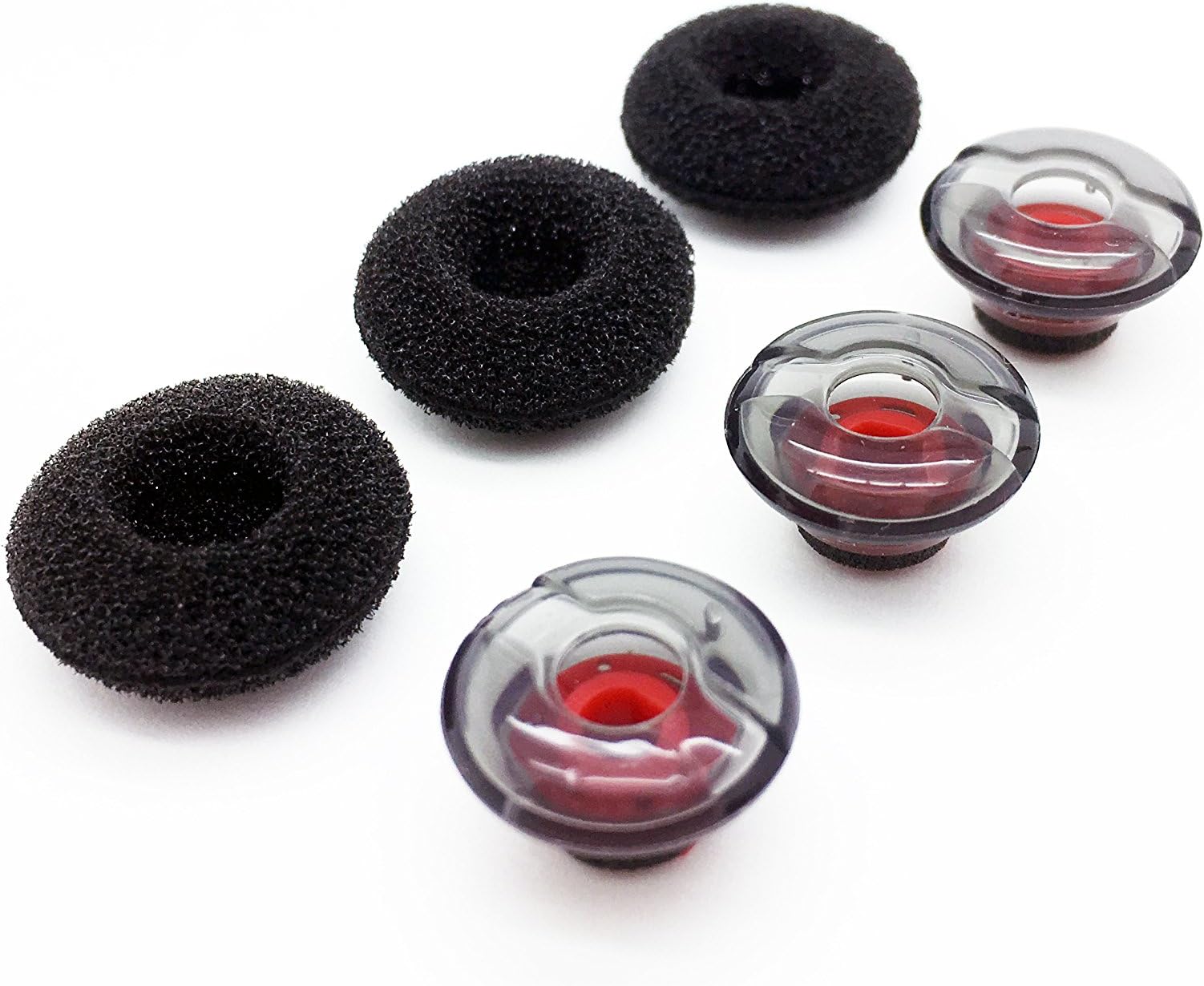 Voyager 5200 5220 Ear Tips - 3 Pack Medium Replacement Earbuds Eartips Eargels & Foams set Compatible with Plantronics Voyager 5200 5220 Wireless Bluetooth Headset - Ultra Comfort