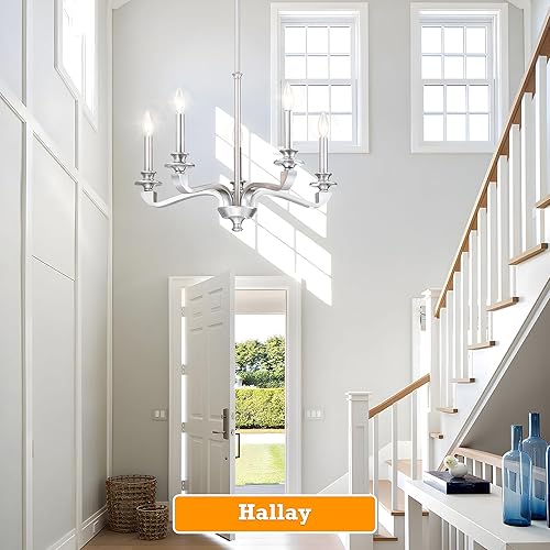 Miniatura 29 de Lámpara negra para comedor, 28.5 pulgadas de diámetro, moderna lámpara de vela sobre mesa, lámpara de granja de 9 luces para cocina, dormitorio