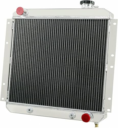 Todos los radiadores de aluminio compatibles con Toyota Land Cruiser FJ40 FJ45 3.9L 4.2L L6,4 Row Core Radiadores 1959 1962 1965 1967 1968 1972 1975