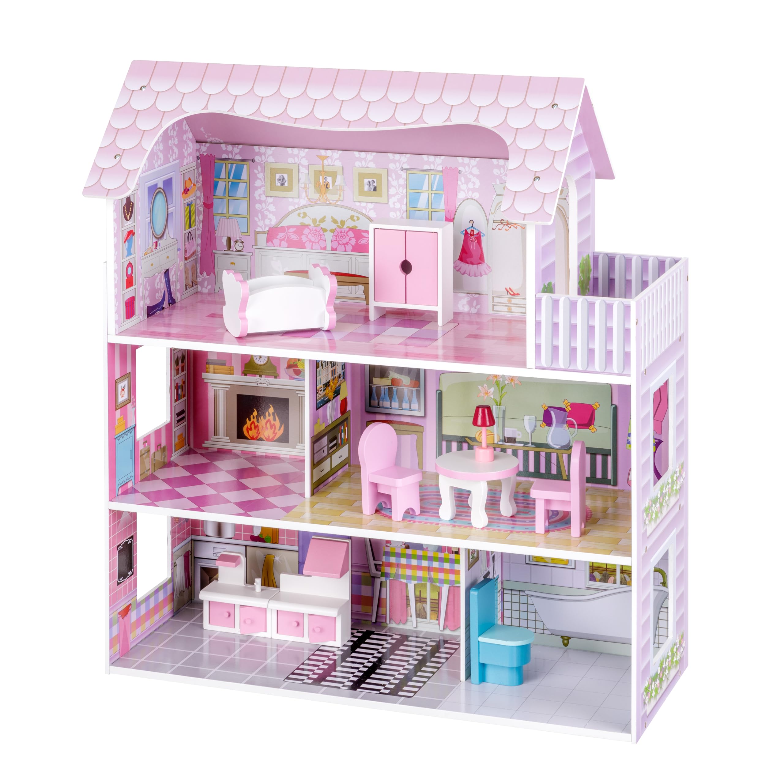 Casa Bambole Melody Jane Mogano - Kit Costruzione Scala 1:12 Per