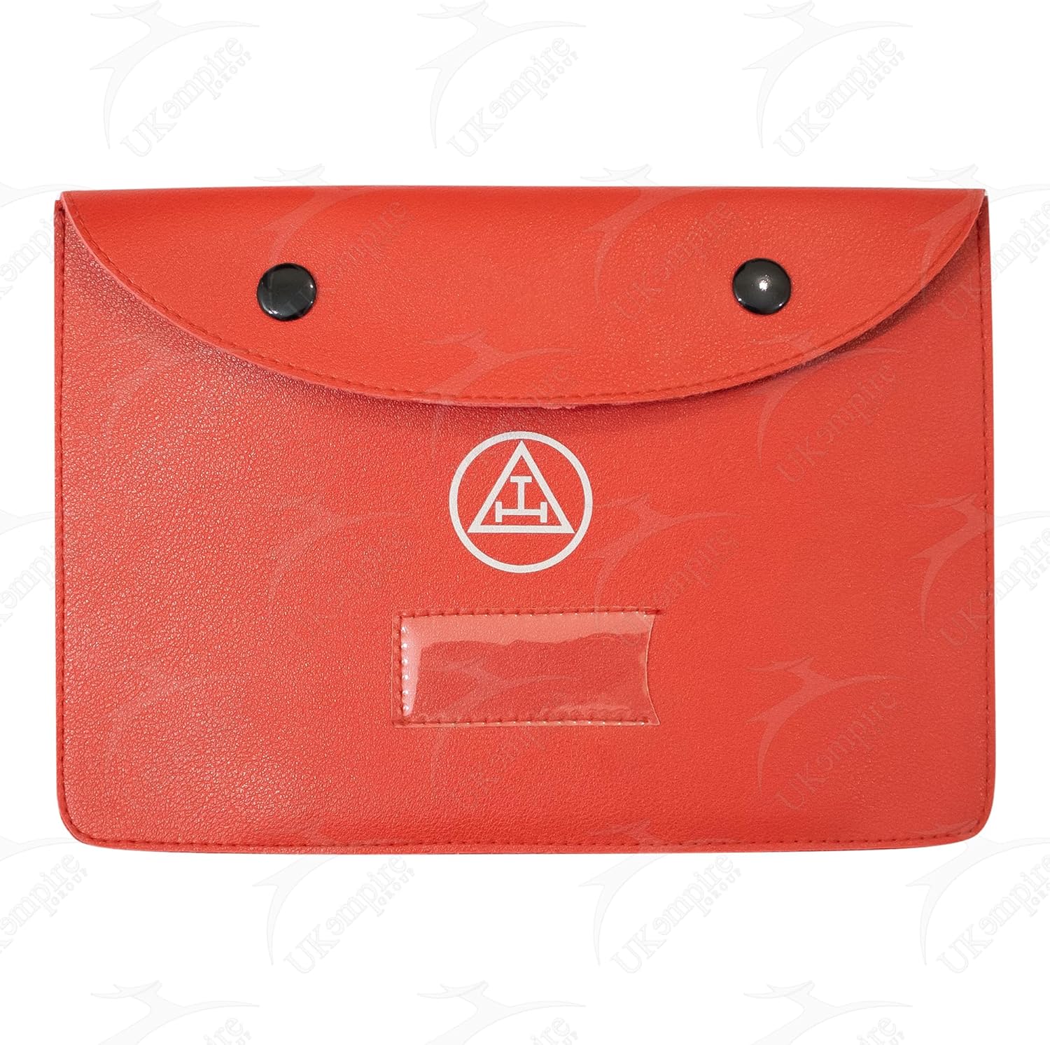Masonic Royal Arch Silver Pocket Jewel Holder Red Leather (Large) – Freemason Jewelry Case